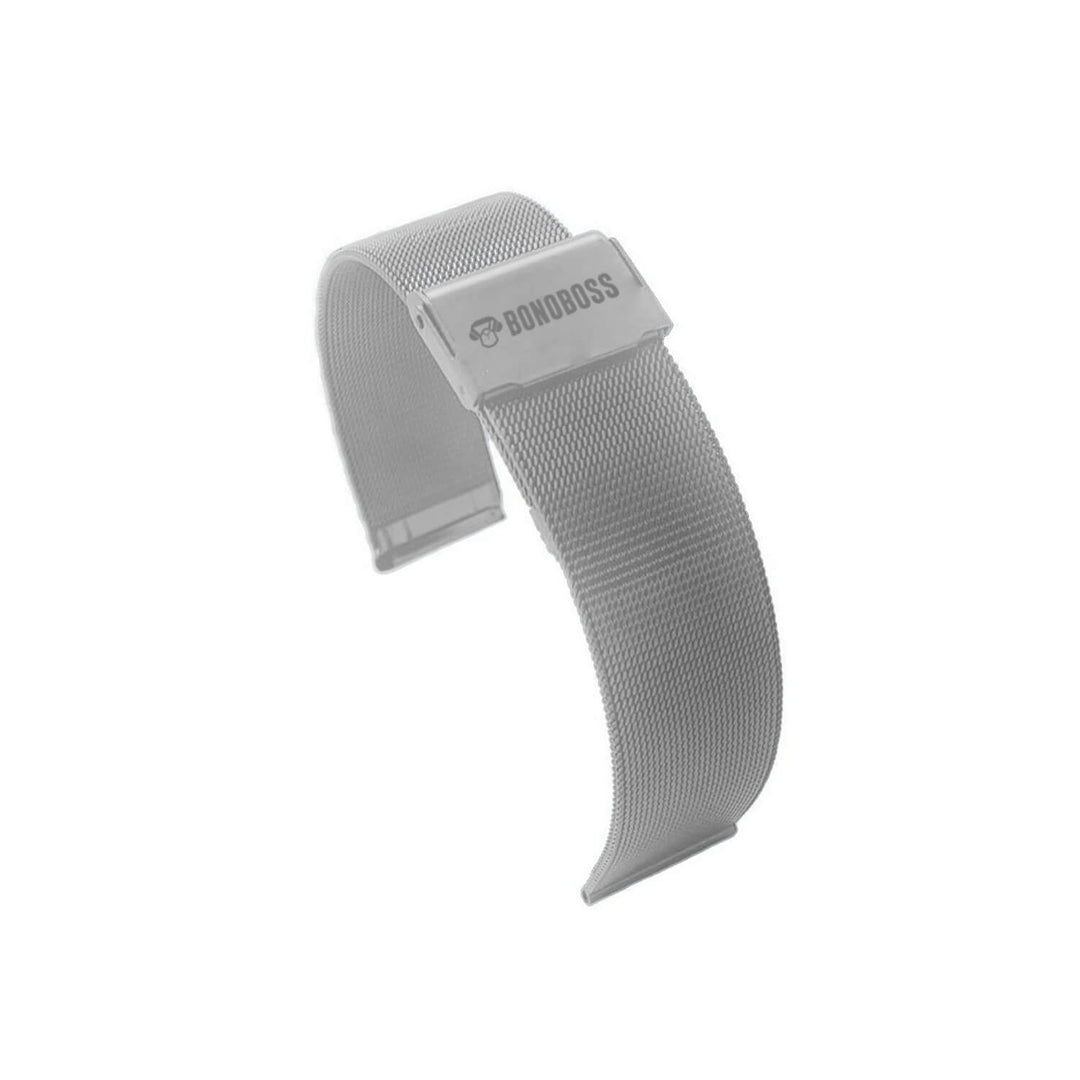 Correa de Acero Inoxidable Para Reloj Malla 22mm Bonoboss