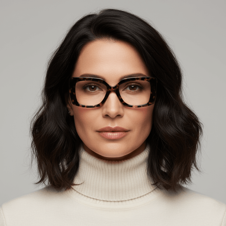Domi lentes con receta carey tortoise vista oblicua diseño ligero #color_carey