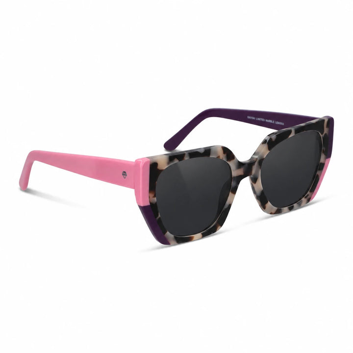 Lentes de sol Bonoboss Di Trevi Marble vista tres cuartos plástico reciclado #editorial_angulo45 #color_marble