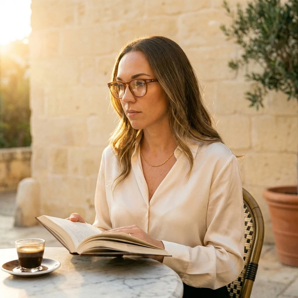 Lentes ópticos Dylan naranja T06 terraza lectura woman Bonoboss #color_naranja