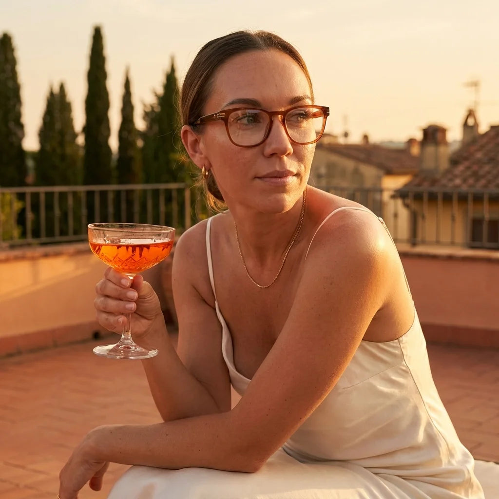 Lentes ópticos Dylan naranja T08 aperitivo optical woman Bonoboss #color_naranja