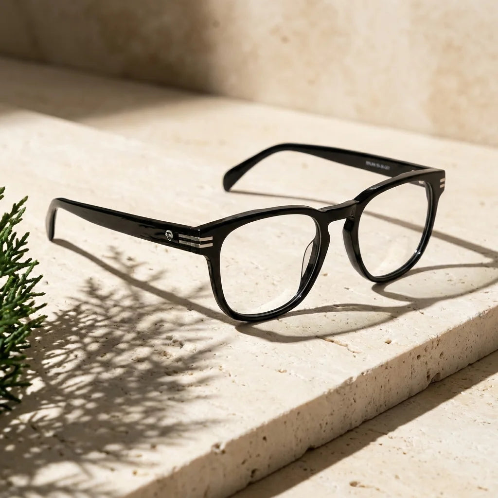 Lentes ópticos Dylan negro T10 travertino optical Bonoboss #color_negro