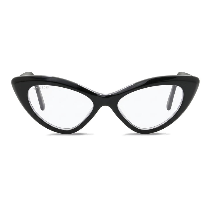 Femme Black anteojos ópticos negro diseño frontal para mujer #color_negro