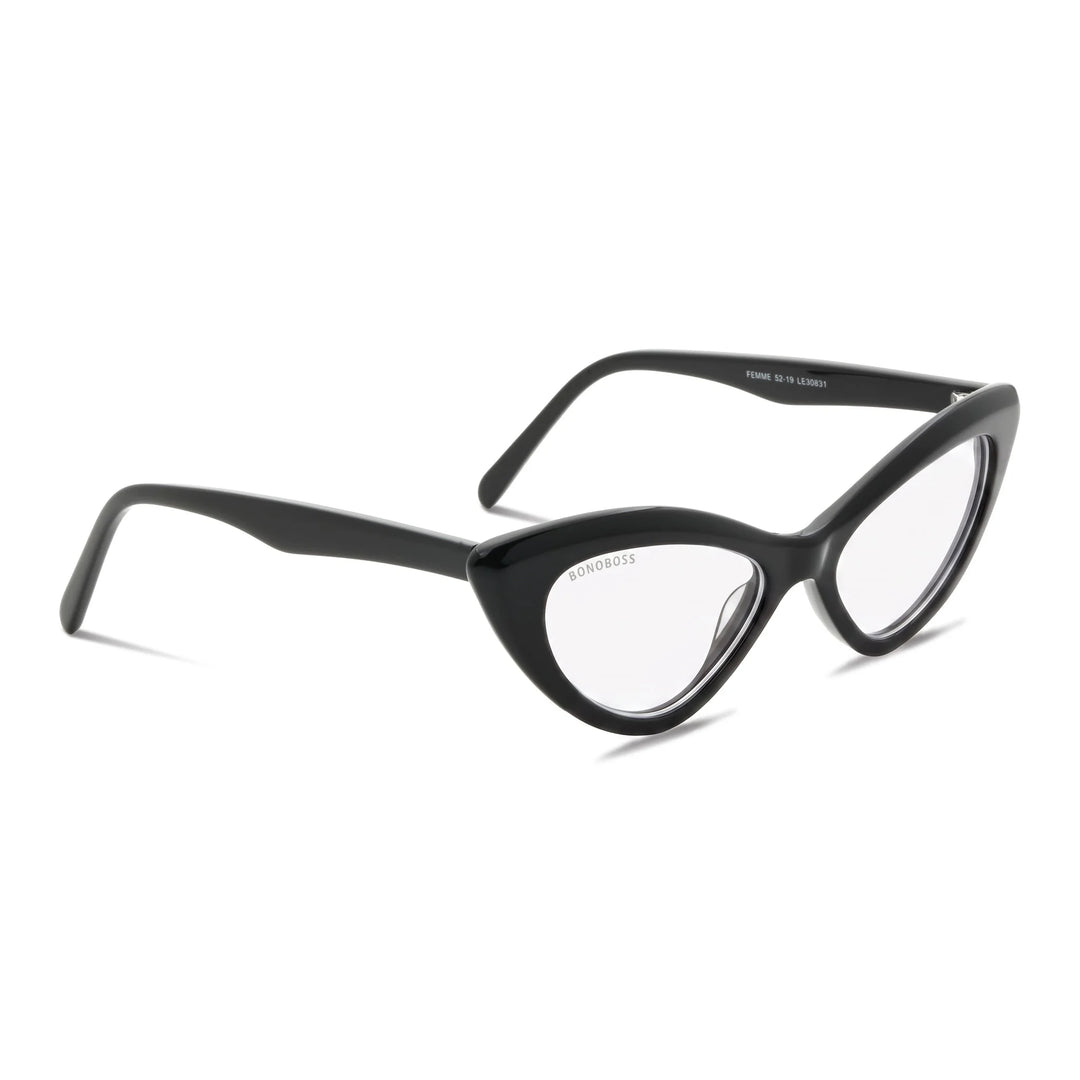 Femme Black lentes ópticos negro vista frontal para mujer #color_negro