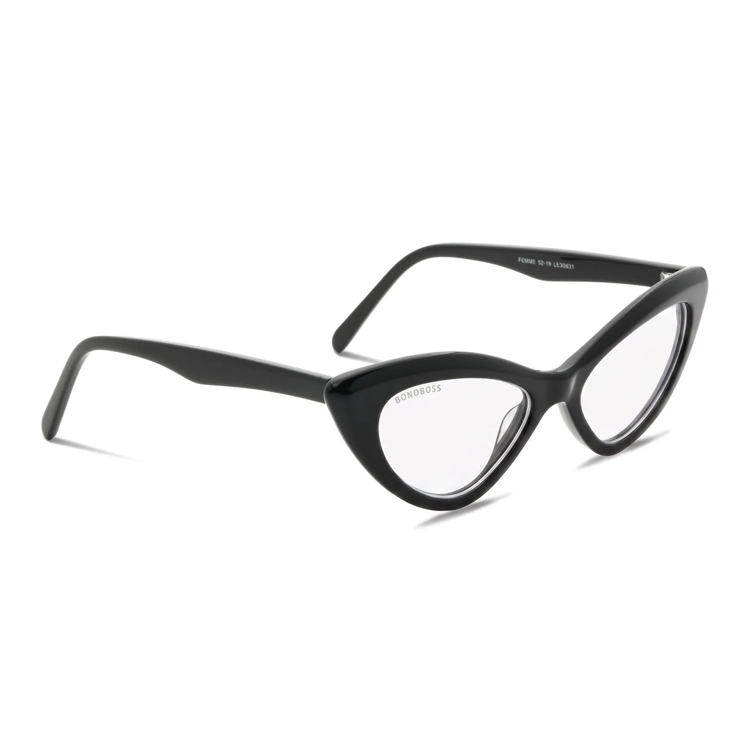 Femme Black lentes ópticos negro vista frontal para mujer #color_negro