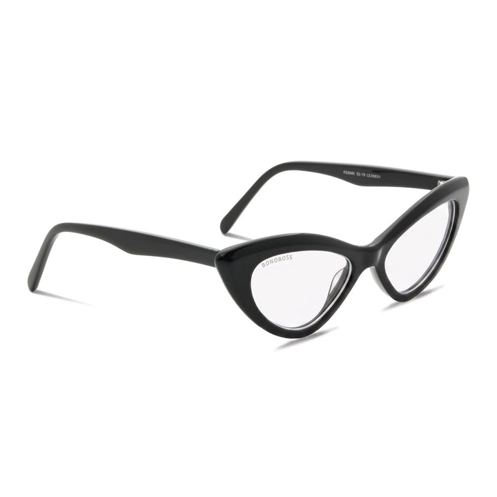 Femme Black lentes ópticos negro vista frontal para mujer #color_negro