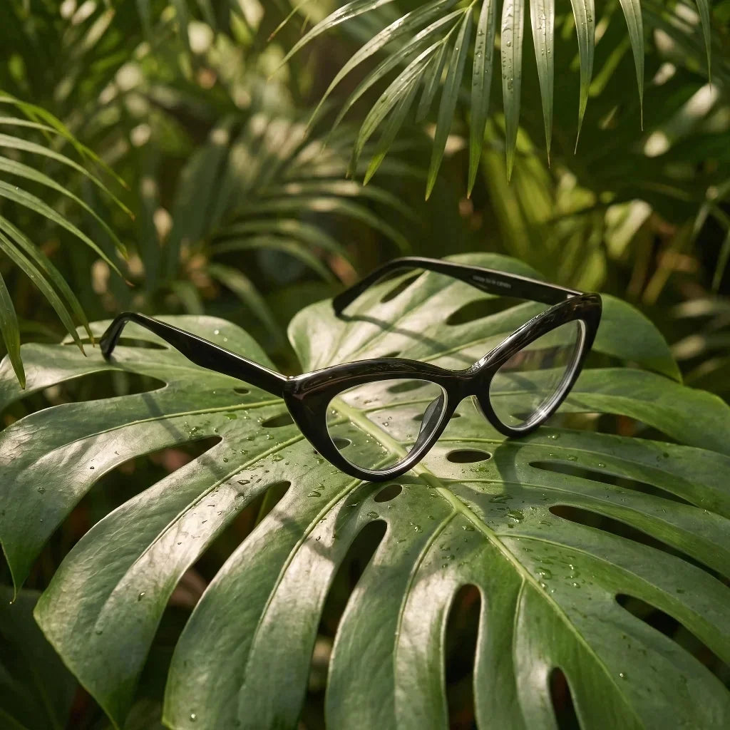 Femme Black lentes ópticos negro vista frontal diseño universal #editorial_grid2 #color_negro