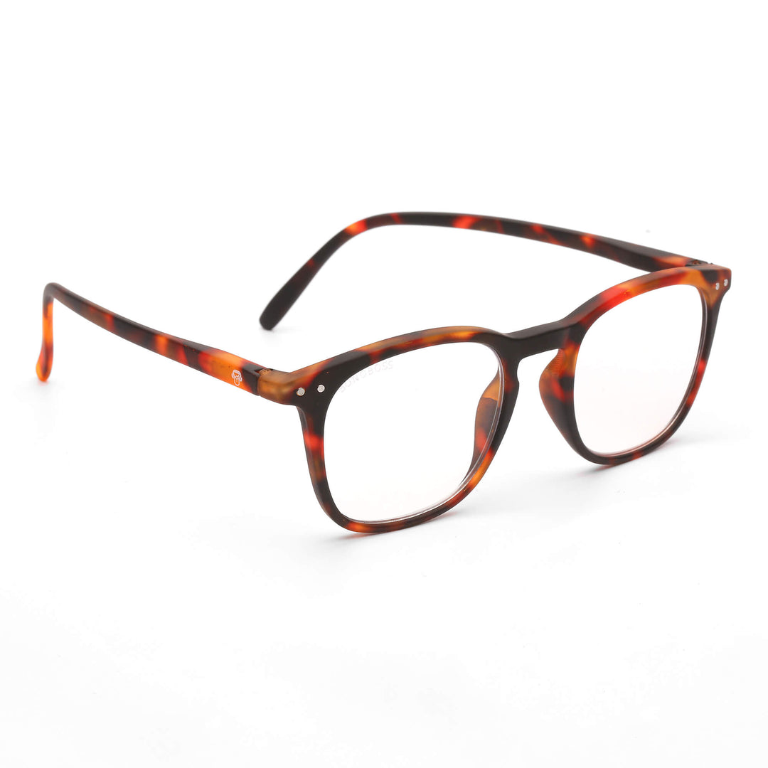 anteojo lectura filtro azul color carey redondeado para hombre mujer moda sustentable botellas plasticas recicladas