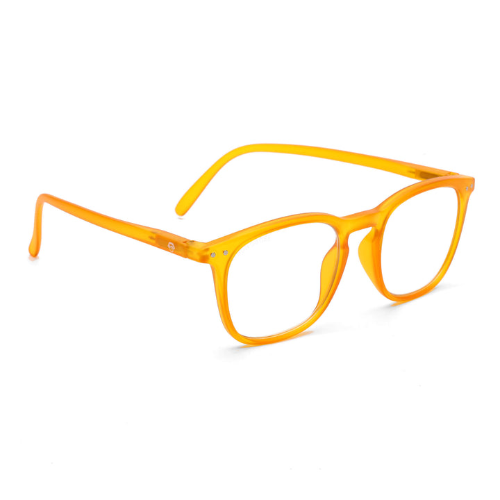 anteojo lectura filtro azul color amarillo redondeado para hombre mujer moda sustentable botellas plasticas recicladas