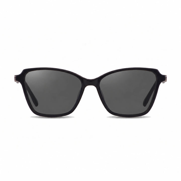 Lentes de sol Fiore 1006 Negro cristal Negro polarizado vista frontal mujer #color_negro #foto_frontal