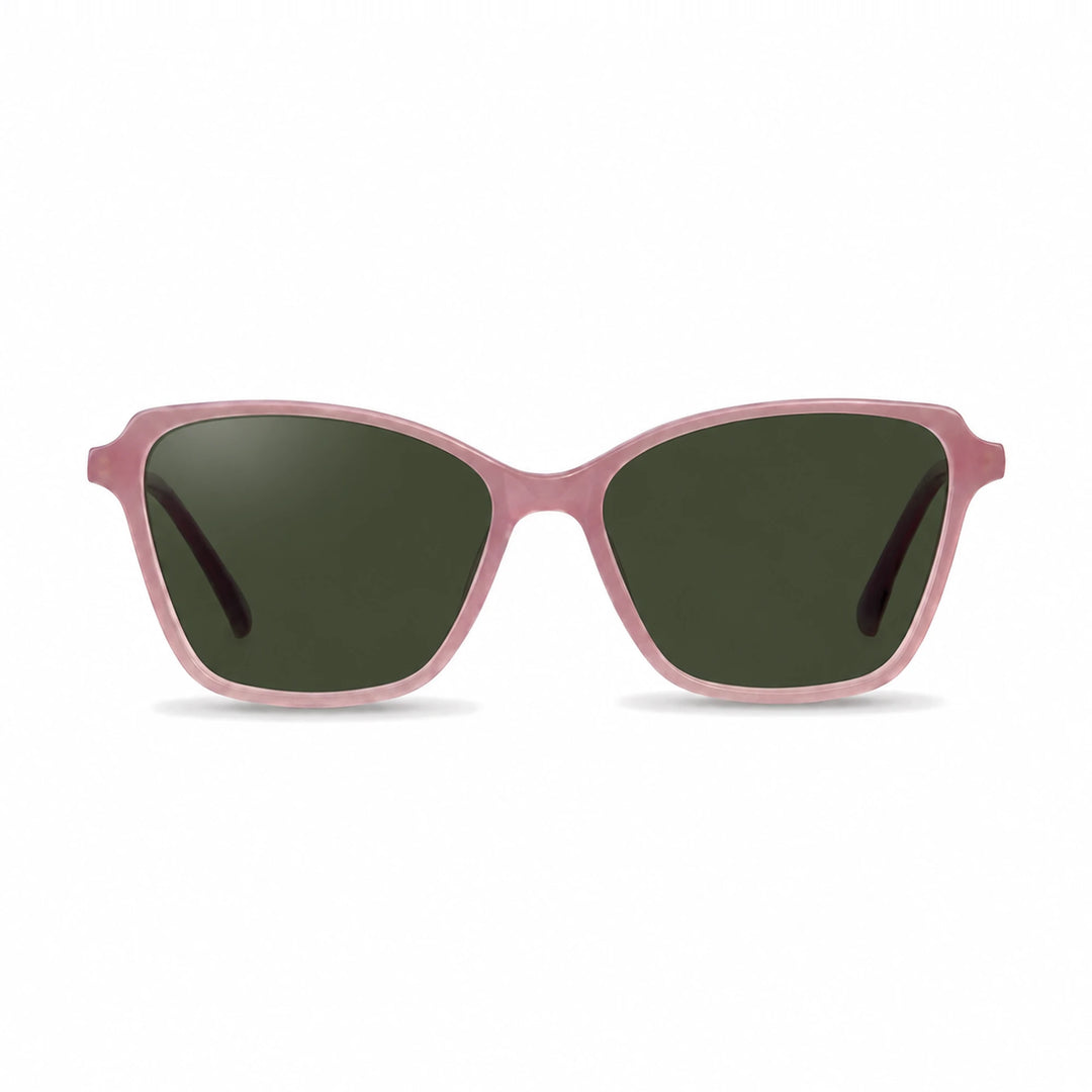 Lentes de sol Fiore 1006 Rosado con cristal G15 polarizado UV400, vista frontal para mujer #color_g15 #foto_frontal