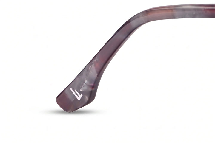 Lentes de sol Fiore 1006 Morado – detalle del logo en la patilla #color_espejado-silver