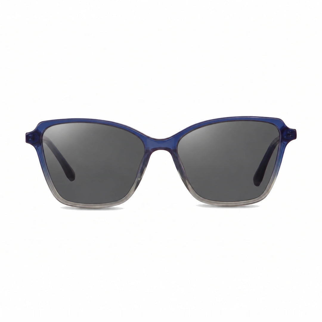Lentes de sol Fiore 1006 Azul cristal Negro polarizado vista frontal mujer #color_negro #foto_frontal