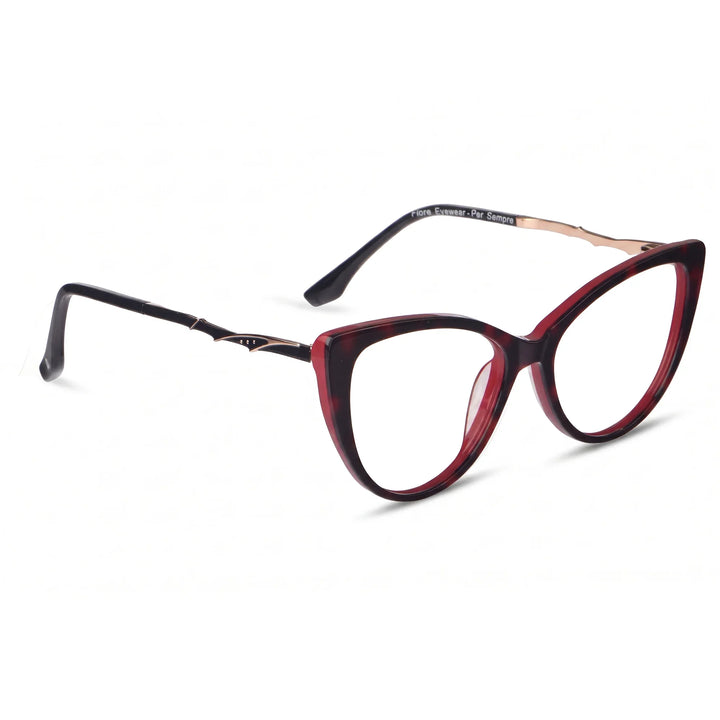 Anteojos Fiore 1010 en rojo – vista en tres cuartos