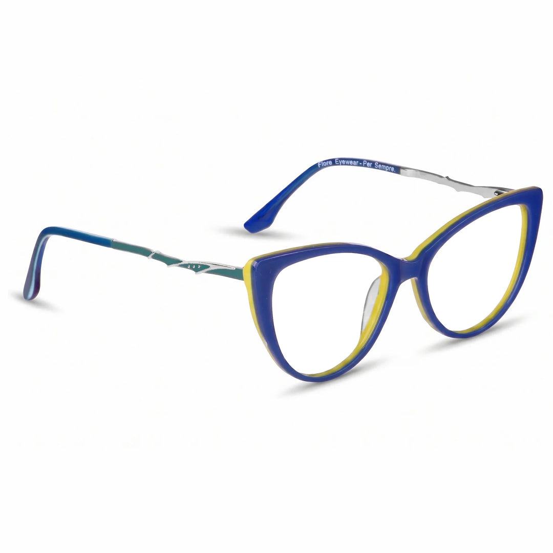 Anteojos Fiore 1010 en blue green – vista en tres cuartos