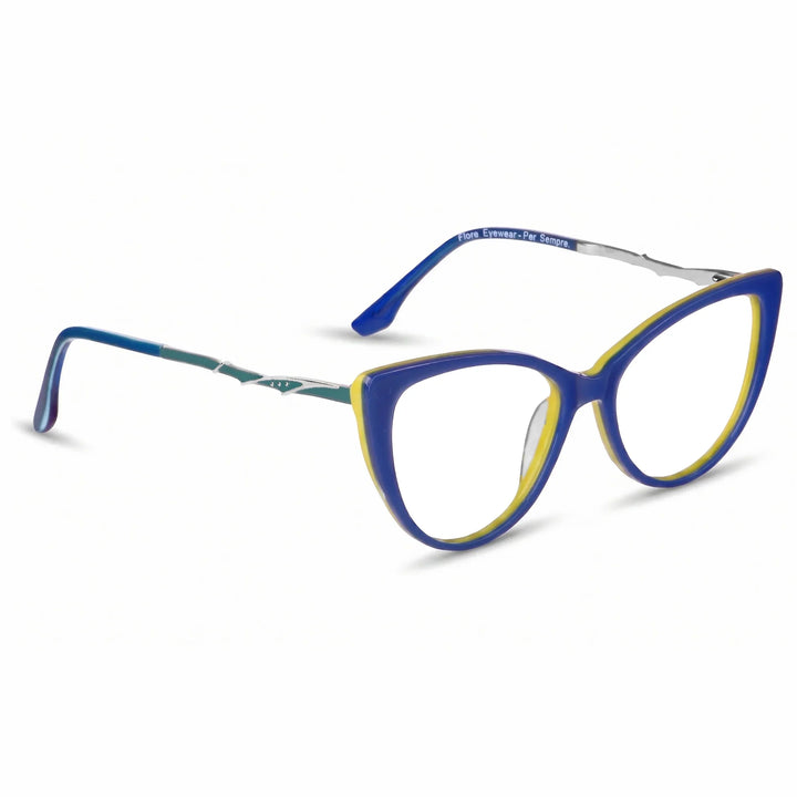 Anteojos Fiore 1010 en blue green – vista en tres cuartos