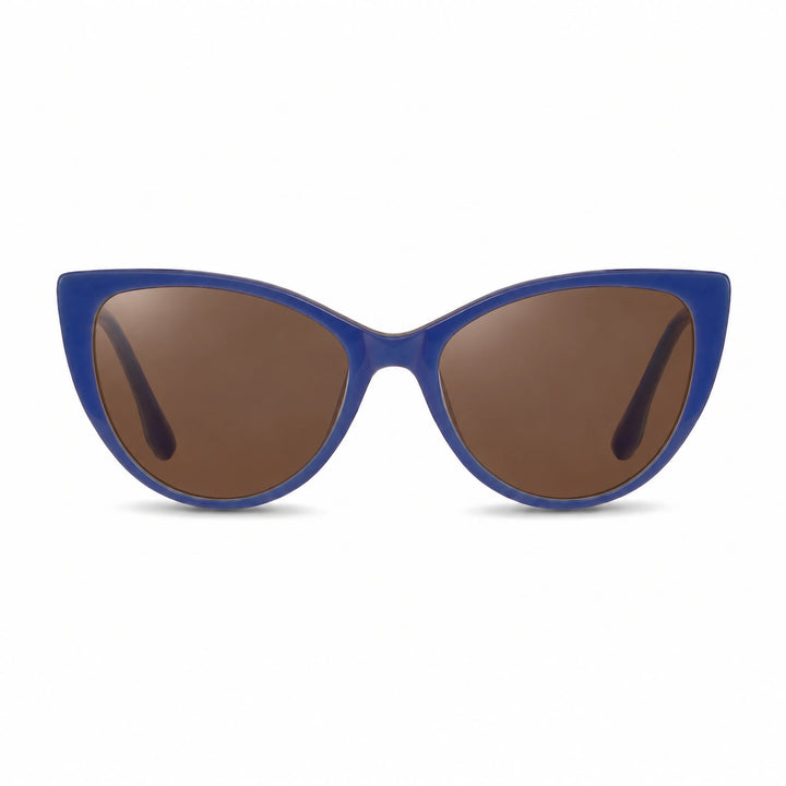 Lentes de sol Fiore 1010 Verde con cristal café polarizado UV400, vista frontal para mujer #color_cafe #foto_frontal