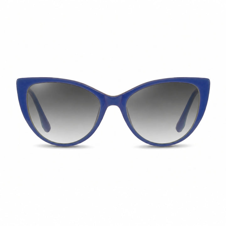 Lentes de sol Fiore 1010 Verde con cristal gradiente gris polarizado UV400, vista frontal para mujer #color_gradiente-gris #foto_frontal