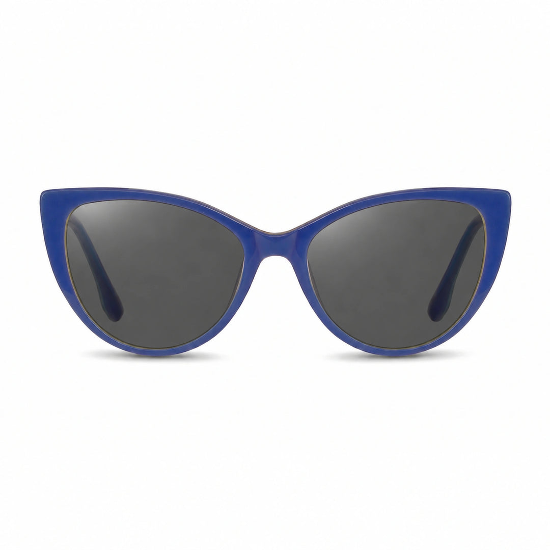 Lentes de sol Fiore 1010 Verde con cristal negro polarizado UV400, vista frontal para mujer #color_negro #foto_frontal