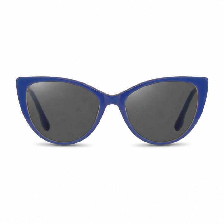 Lentes de sol Fiore 1010 Verde con cristal negro polarizado UV400, vista frontal para mujer #color_negro #foto_frontal