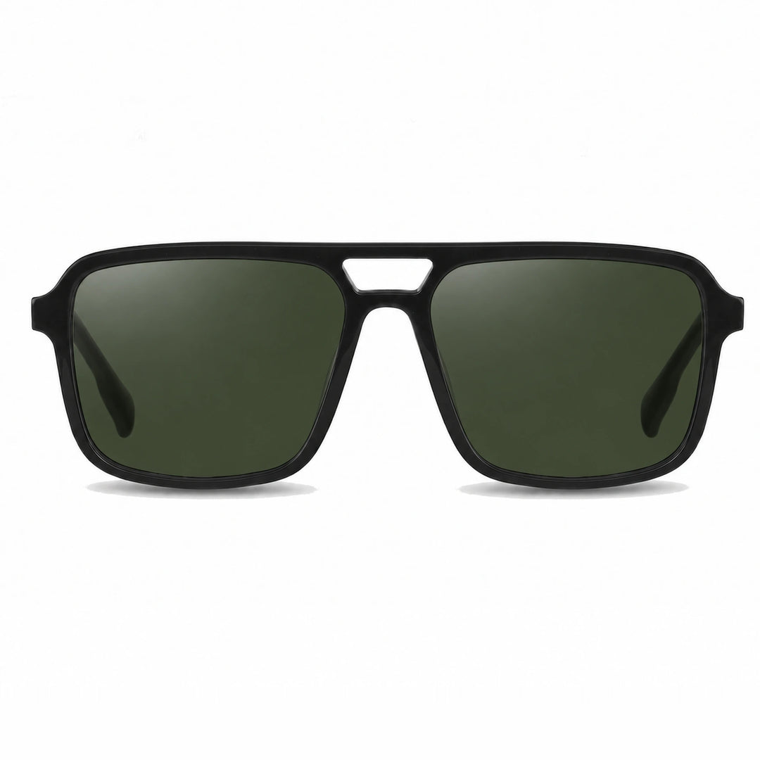Lentes de sol Fiore 1014 Negro cristal G15 polarizado vista frontal unisex #color_g15 #foto_frontal