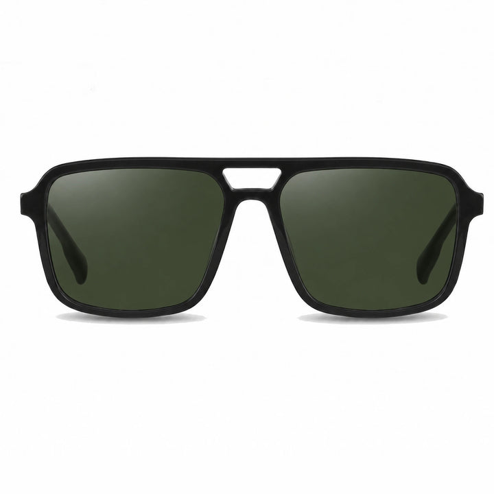 Lentes de sol Fiore 1014 Negro cristal G15 polarizado vista frontal unisex #color_g15 #foto_frontal
