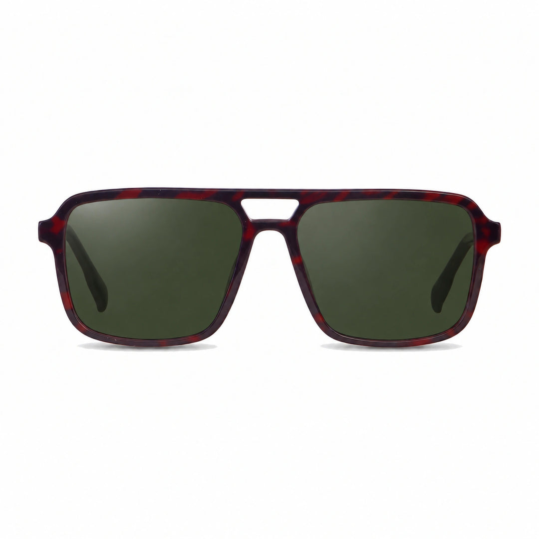 Lentes de sol Fiore 1014 Rojo cristal G15 polarizado vista frontal unisex #color_g15 #foto_frontal