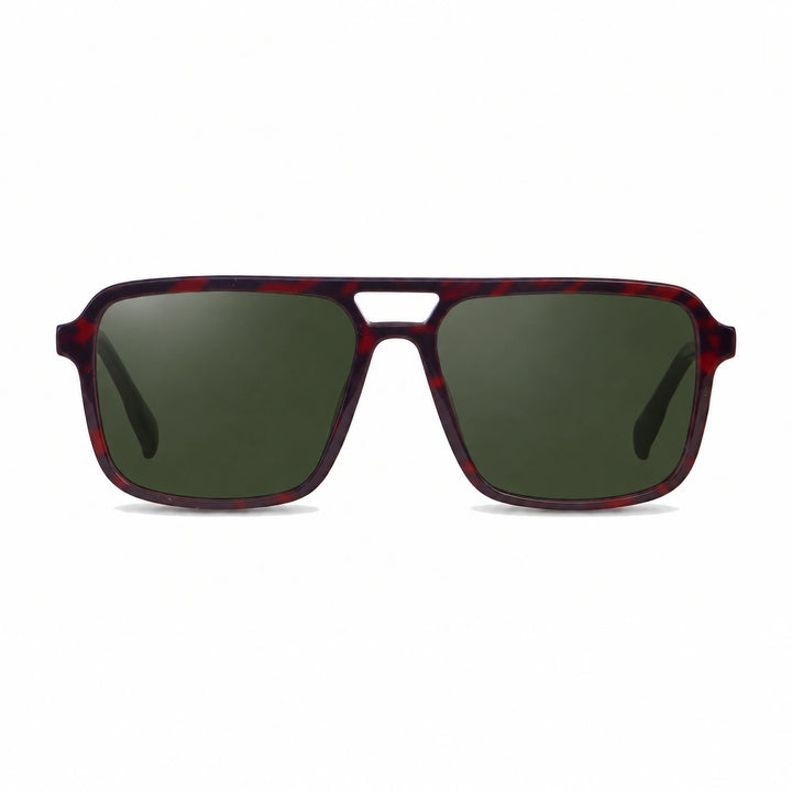 Lentes de sol Fiore 1014 Rojo cristal G15 polarizado vista frontal unisex #color_g15 #foto_frontal