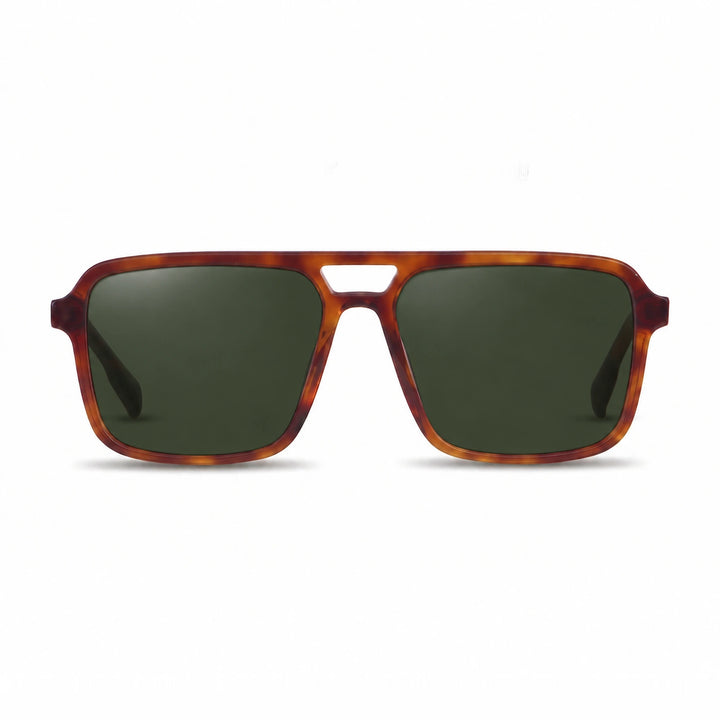 Lentes de sol Fiore 1014 Carey cristal G15 polarizado vista frontal unisex #color_g15 #foto_frontal