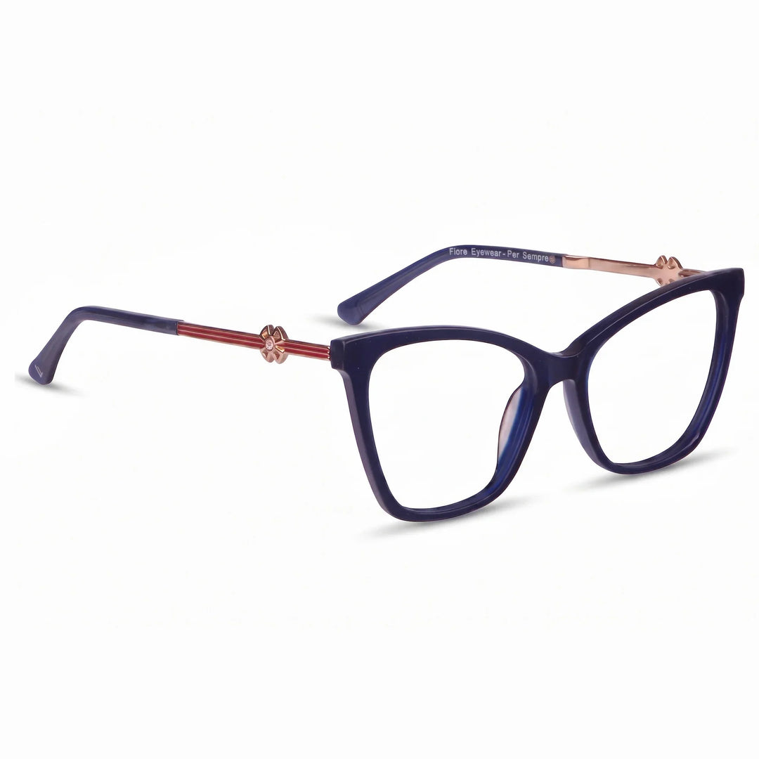 Anteojos Fiore 10172 en azul – vista en tres cuartos