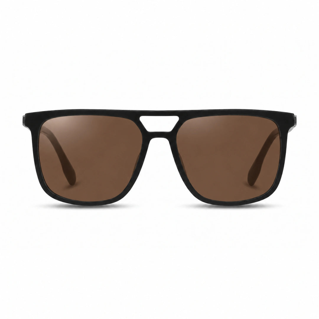 Lentes de sol Fiore 10177 Negro cristal Cafe polarizado vista frontal mujer #color_cafe #foto_frontal
