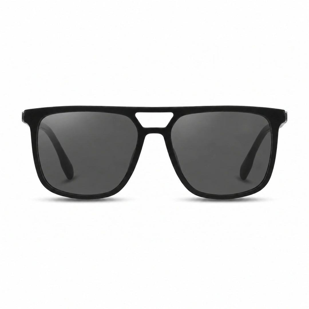 Lentes de sol Fiore 10177 Negro cristal Negro polarizado vista frontal mujer #color_negro #foto_frontal