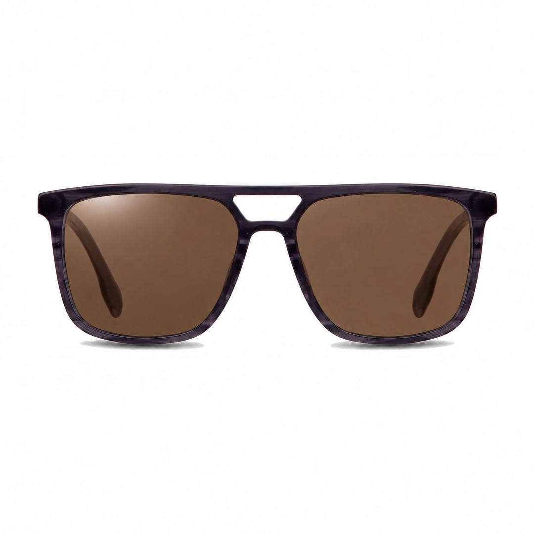 Lentes de sol Fiore 10177 Gris cristal Cafe polarizado vista frontal mujer #color_cafe #foto_frontal