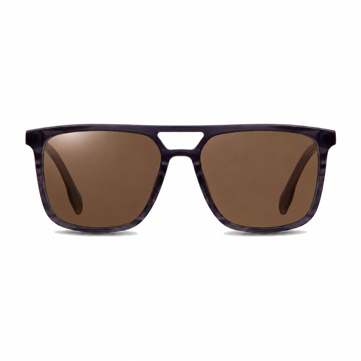 Lentes de sol Fiore 10177 Gris cristal Cafe polarizado vista frontal mujer #color_cafe #foto_frontal