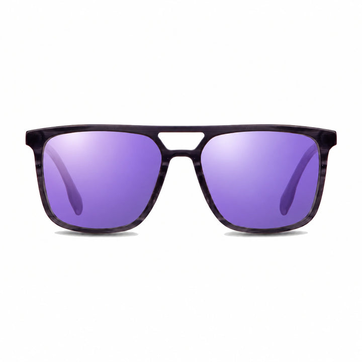 Lentes de sol Fiore 10177 Gris cristal Espejado Morado polarizado vista frontal mujer #color_espejado-morado #foto_frontal