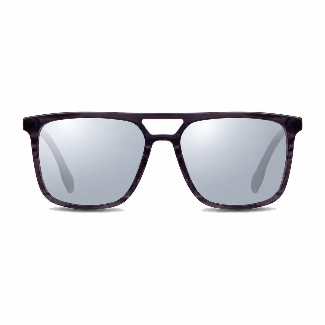 Lentes de sol Fiore 10177 Gris cristal Espejado Silver polarizado vista frontal mujer #color_espejado-silver #foto_frontal
