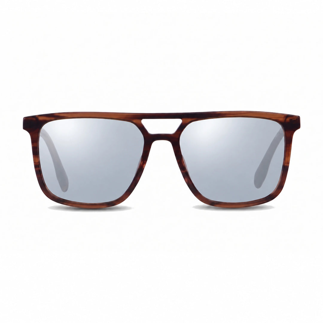 Lentes de sol Fiore 10177 Carey cristal Espejado Silver polarizado vista frontal mujer #color_espejado-silver #foto_frontal