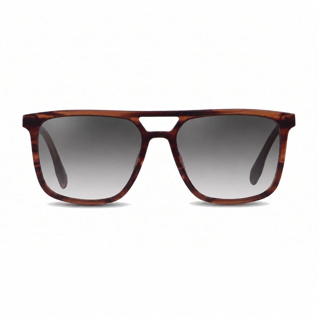 Lentes de sol Fiore 10177 Carey cristal Gradiente Gris polarizado vista frontal mujer #color_gradiente-gris #foto_frontal