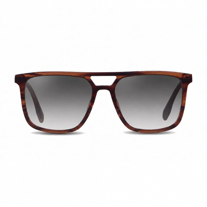 Lentes de sol Fiore 10177 Carey cristal Gradiente Gris polarizado vista frontal mujer #color_gradiente-gris #foto_frontal