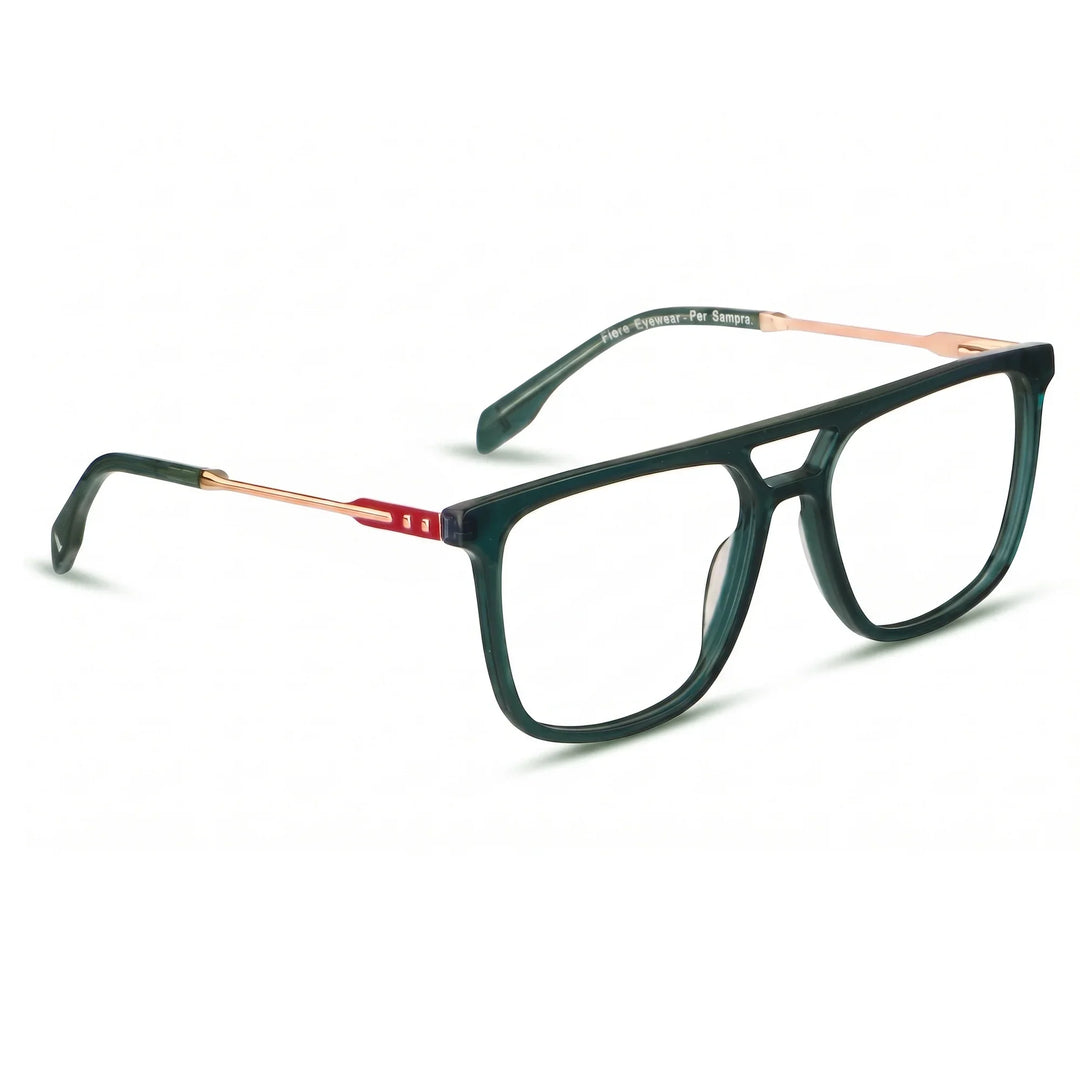 Anteojos Fiore 10177 en verde – vista en tres cuartos