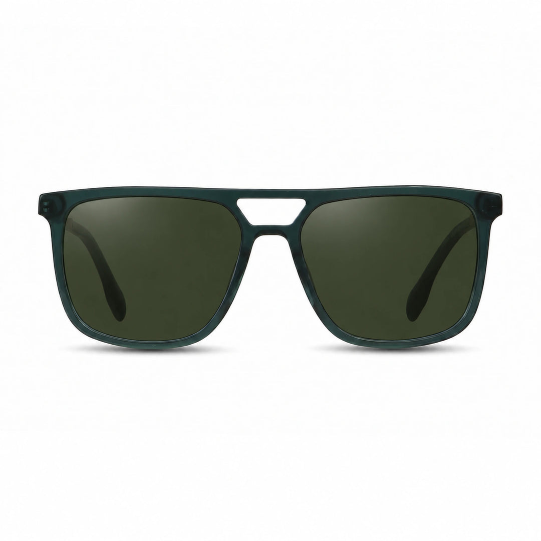 Lentes de sol Fiore 10177 Verde cristal G15 polarizado vista frontal mujer #color_g15 #foto_frontal