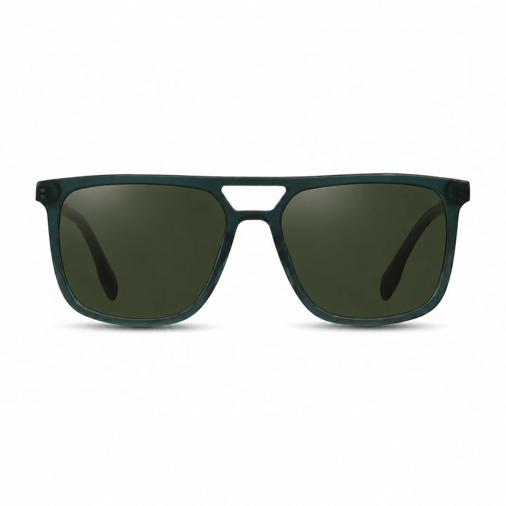 Lentes de sol Fiore 10177 Verde cristal G15 polarizado vista frontal mujer #color_g15 #foto_frontal