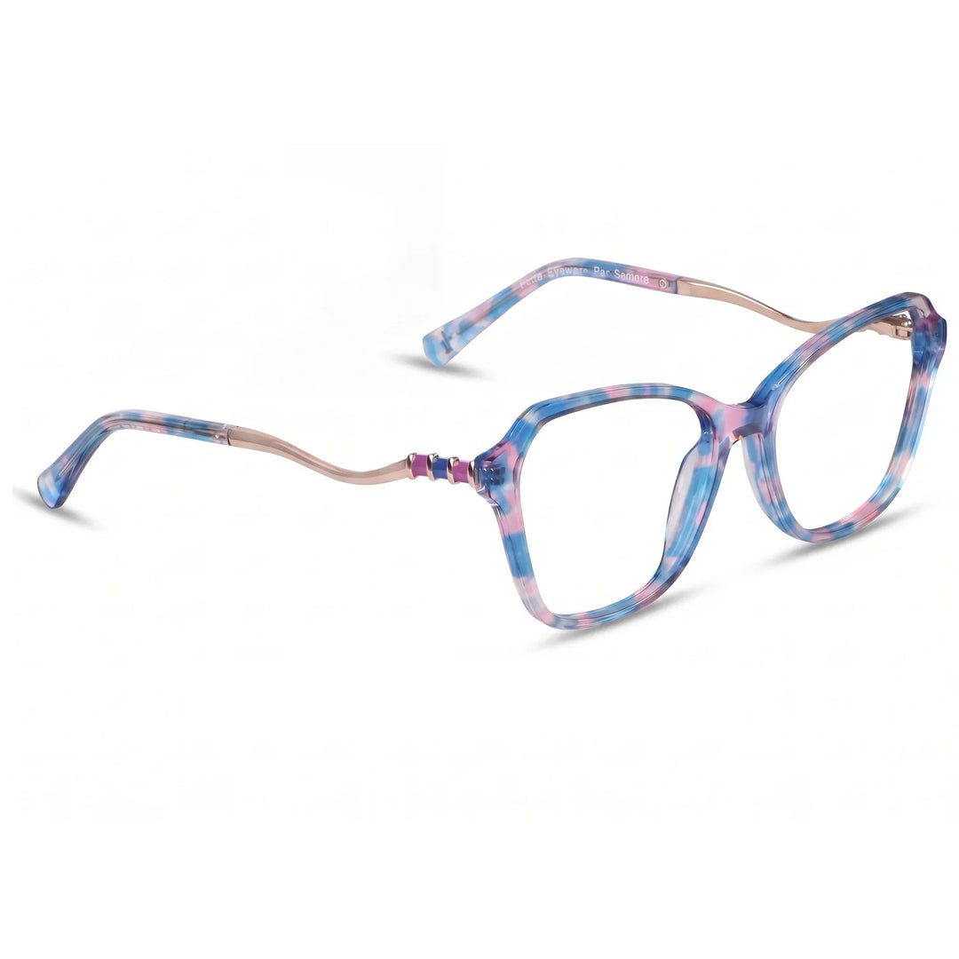 Anteojos Fiore 1030 en blue pink – vista en tres cuartos