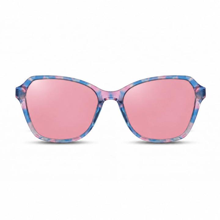 Lentes de sol Fiore 1030 Rosado cristal Rosado polarizado vista frontal mujer #color_rosado #foto_frontal