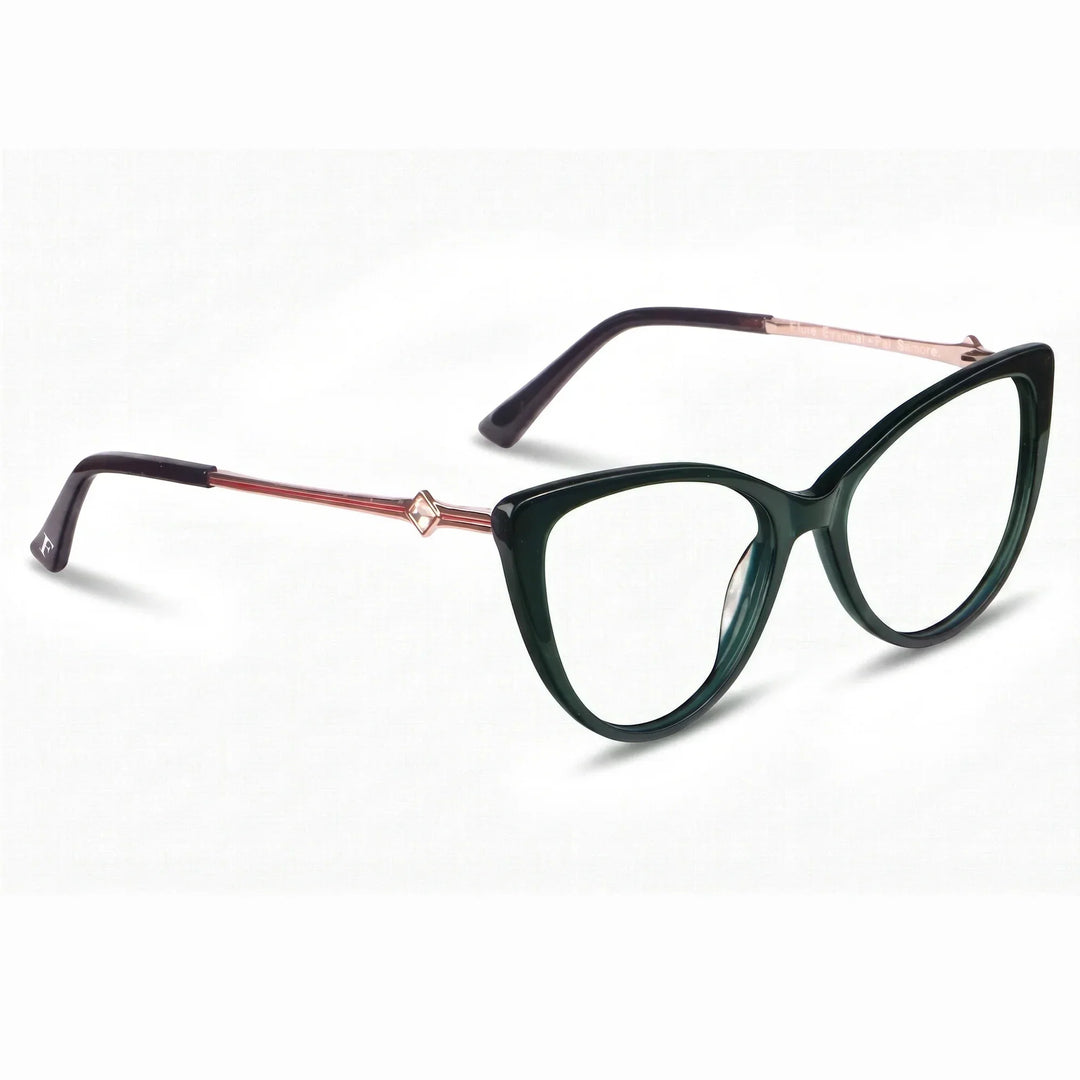 Anteojos Fiore 1031 en verde – vista en tres cuartos