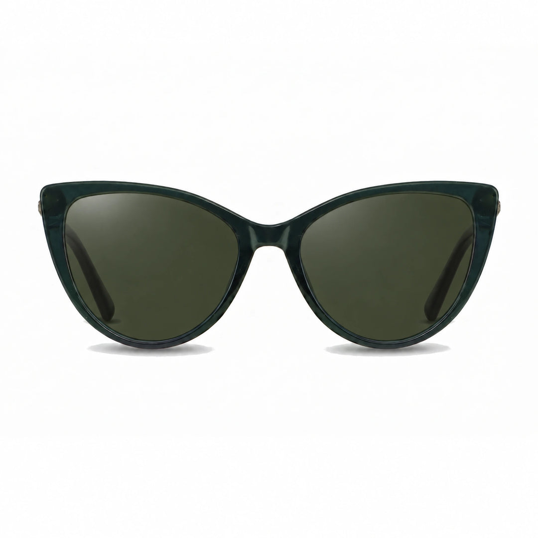 Lentes de sol Fiore 1031 Verde cristal G15 polarizado vista frontal mujer #color_g15 #foto_frontal