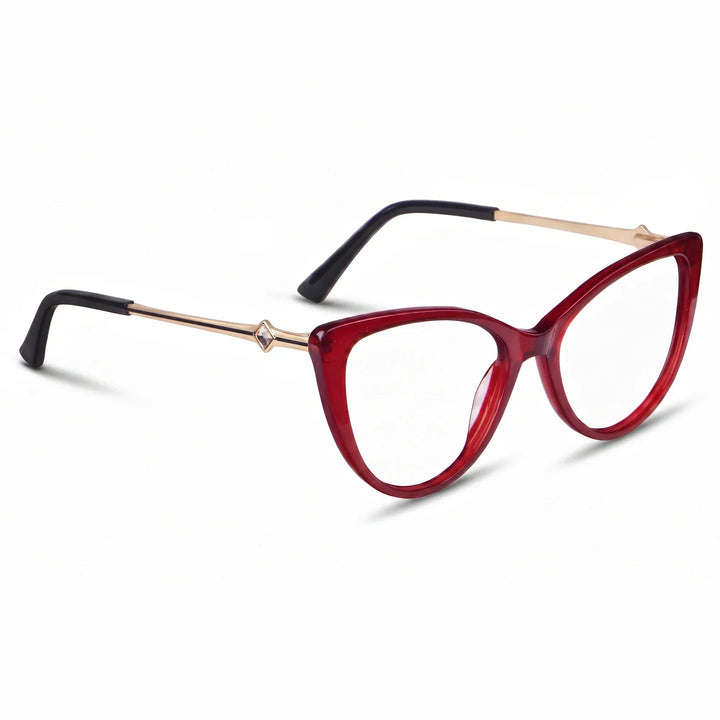 Anteojos Fiore 1031 en rojo – vista en tres cuartos