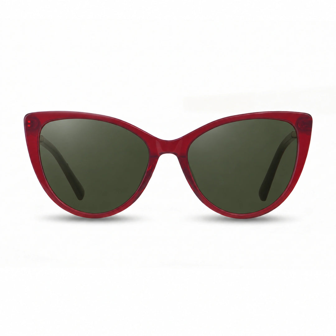 Lentes de sol Fiore 1031 Rojo cristal G15 polarizado vista frontal mujer #color_g15 #foto_frontal