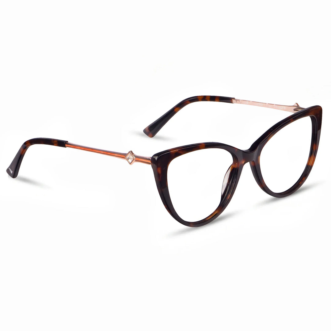 Anteojos Fiore 1031 en tortoiseshell – vista en tres cuartos
