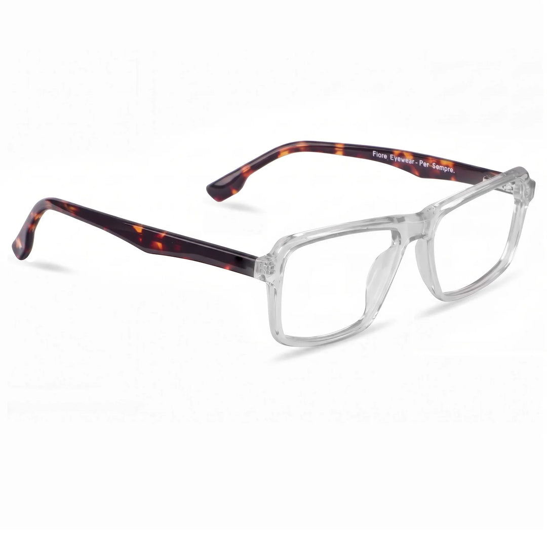 Anteojos Fiore 1038 en transparent – vista en tres cuartos